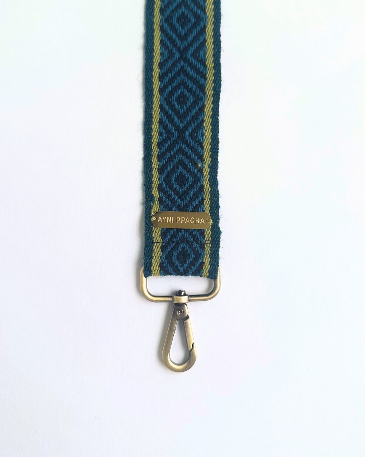 Soulder strap blue checked