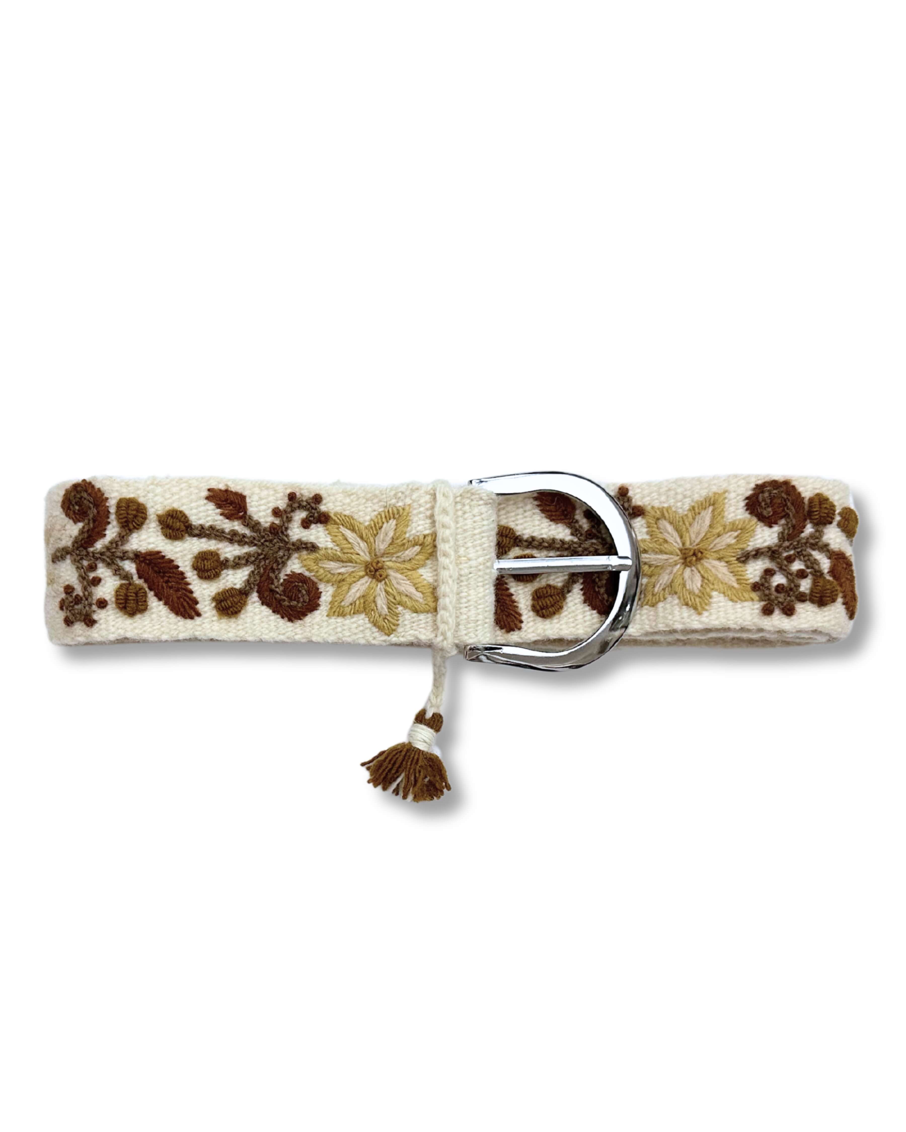 Embroidered Belt - Pilea