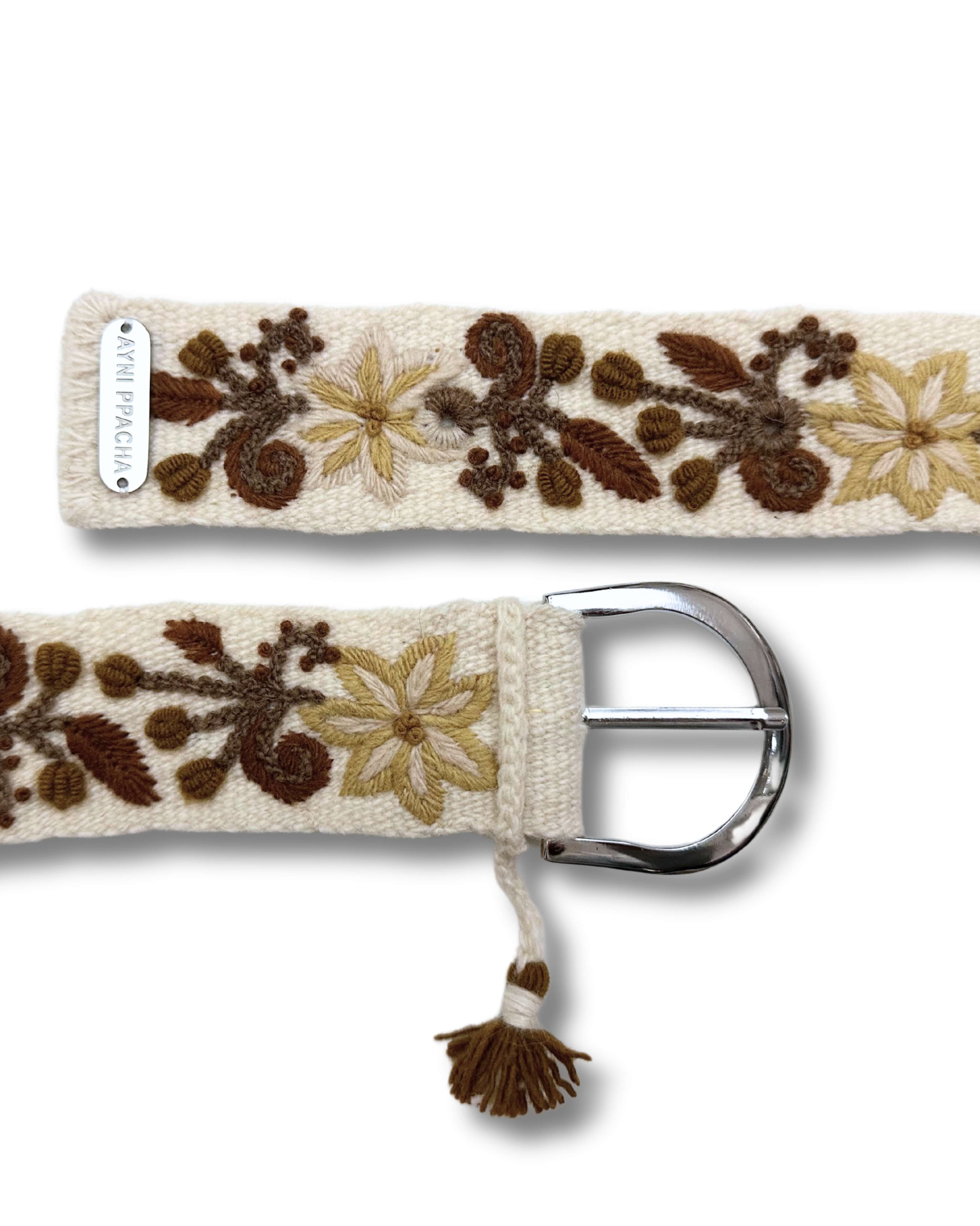 Embroidered Belt - Pilea