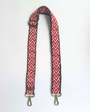 Correa para bolso roja y blanca