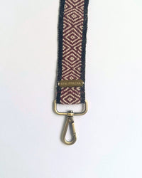 Correa para bolso de cuadros rojos