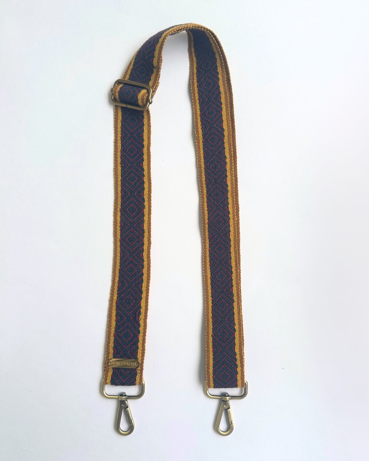 Correa para bolso de cuadros oscuros
