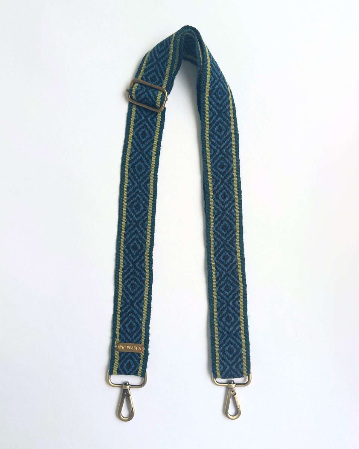 Correa para bolso de cuadros azules