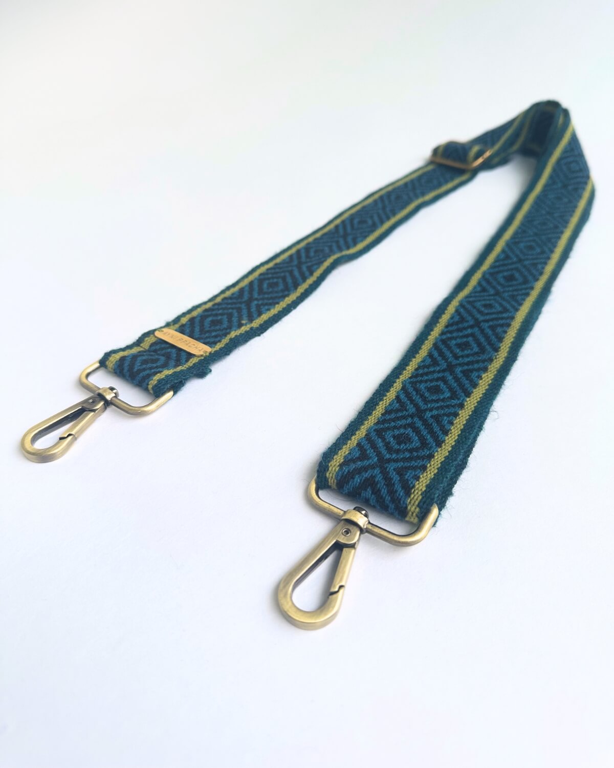 Correa para bolso de cuadros azules
