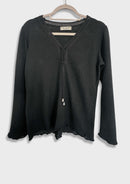 Bluse aus Baumwolle - Duría - Schwarz