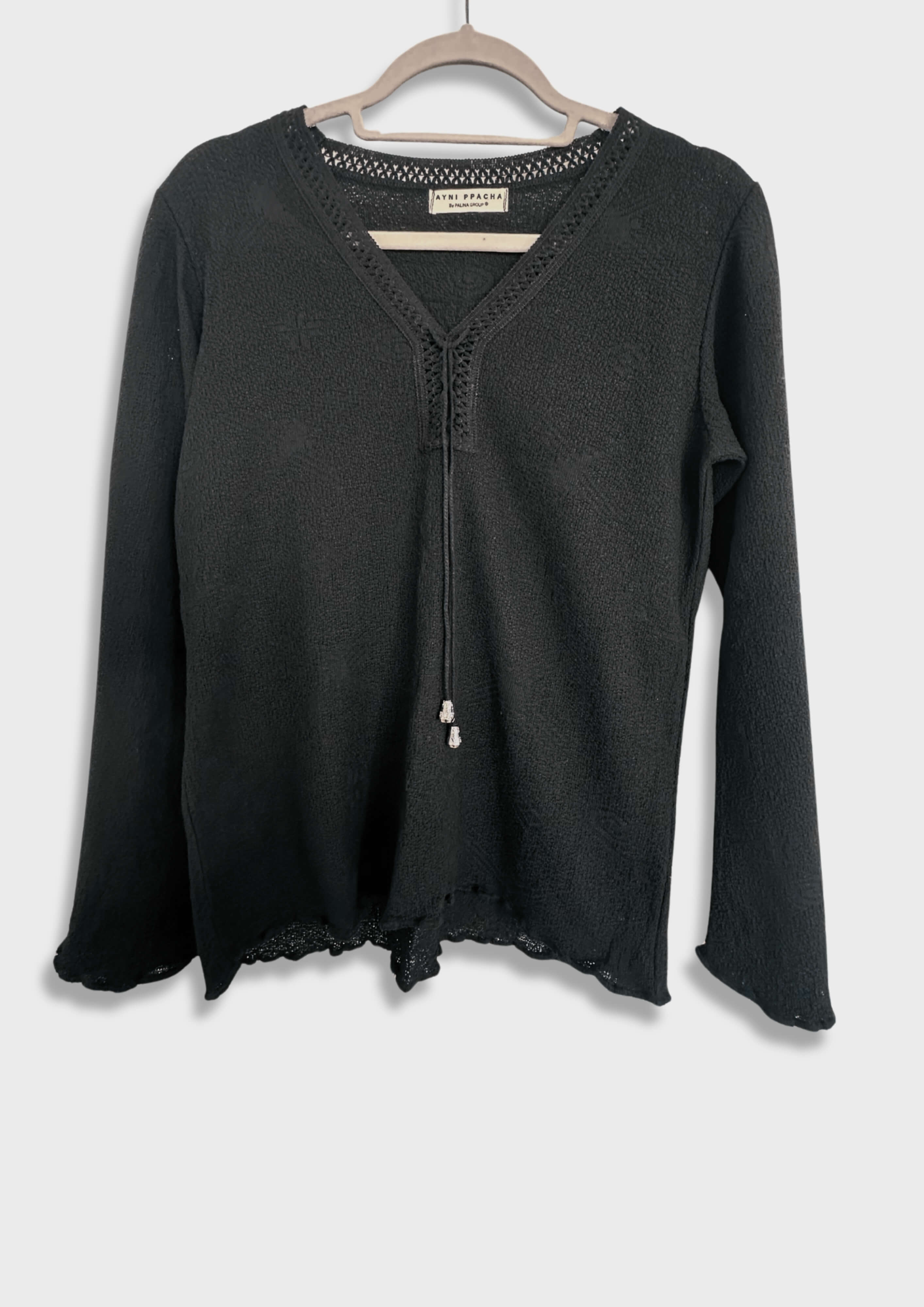Bluse aus Baumwolle - Duría - Schwarz