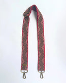 Correa para bolso rosa gris