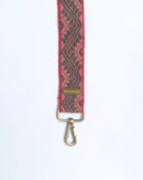 Correa para bolso rosa gris