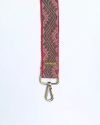 Correa para bolso rosa gris