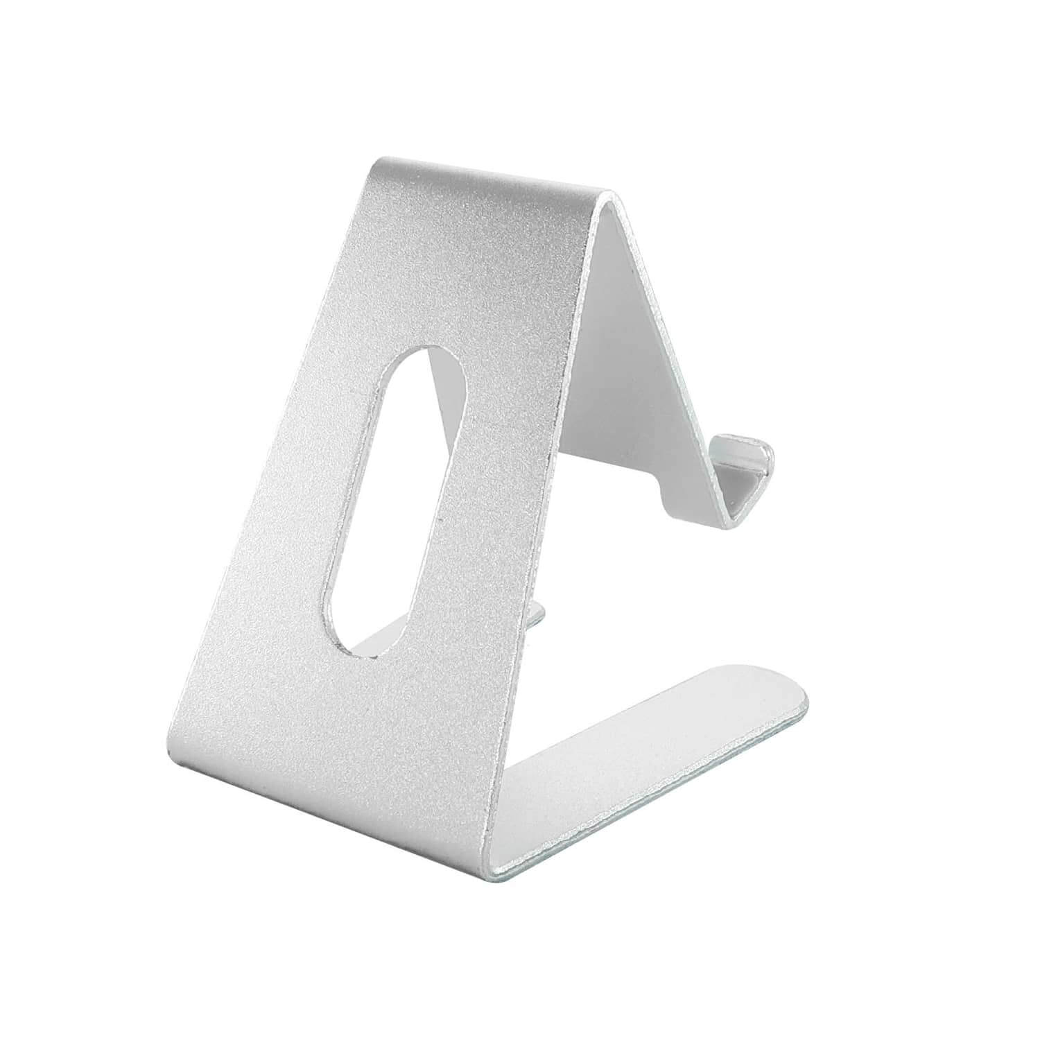Soporte para teléfono móvil/tableta de aluminio - plata titanio