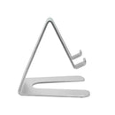 Soporte para teléfono móvil/tableta de aluminio - plata titanio