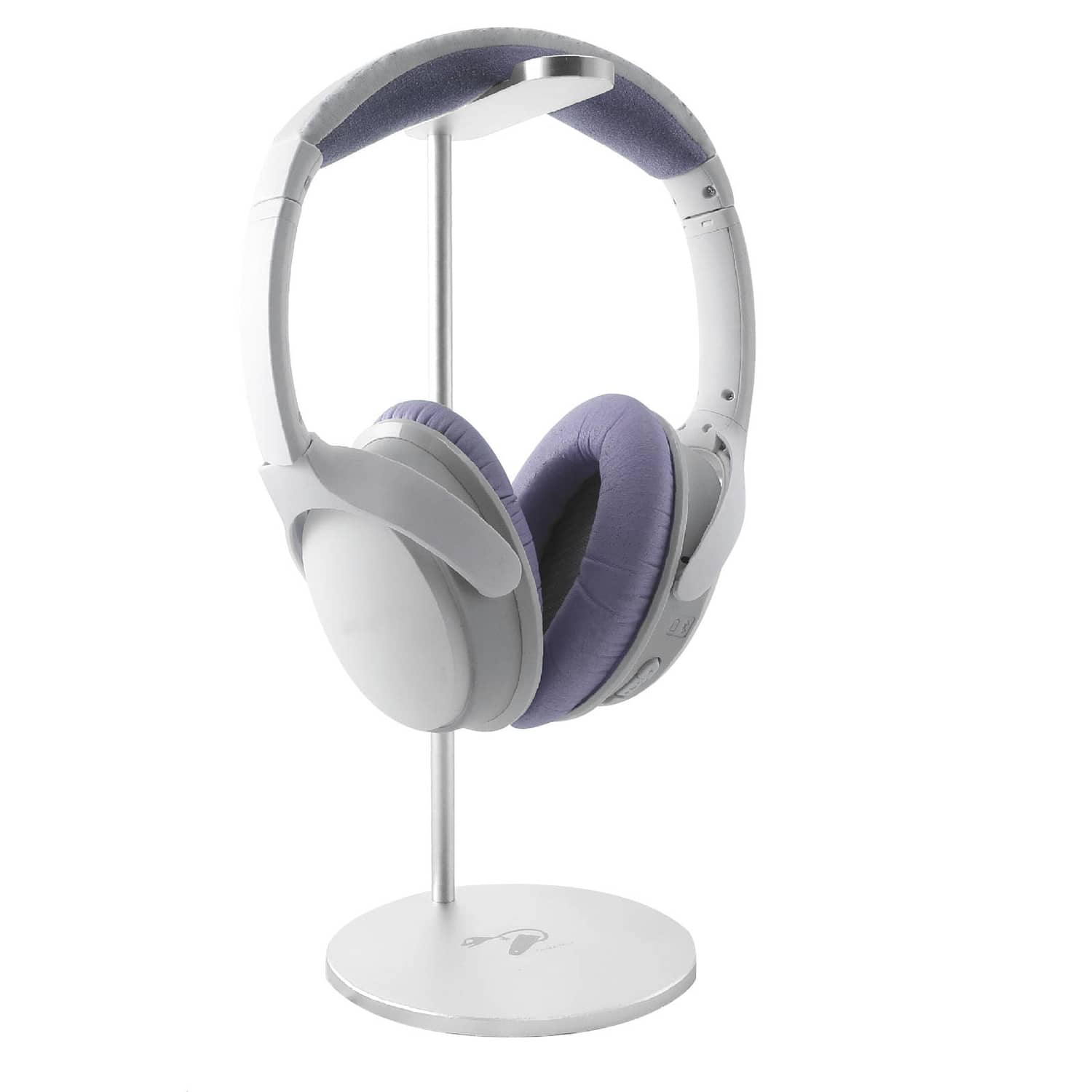 Soporte de aluminio para auriculares - Premium - Plata titanio