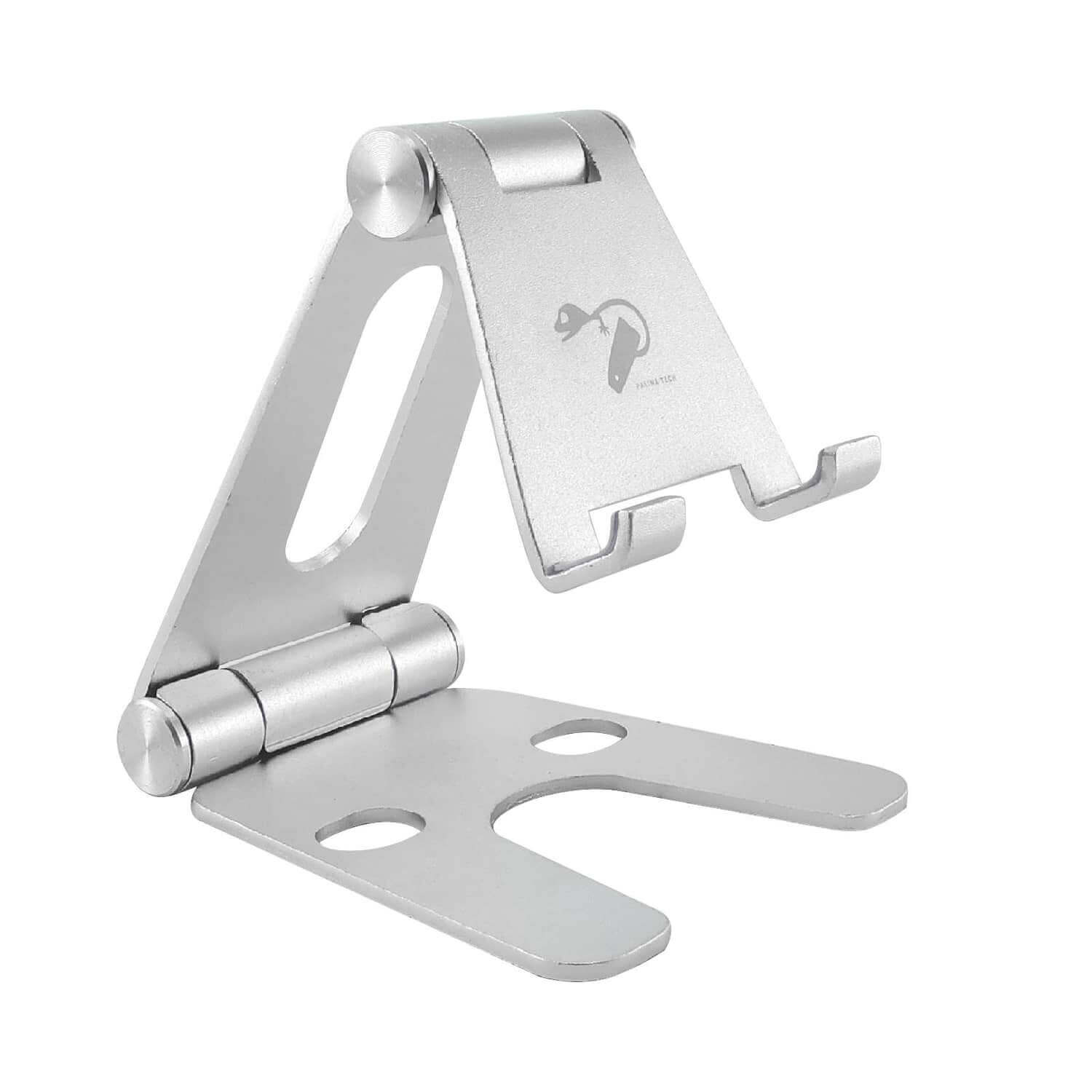 Soporte para móvil/tablet de aluminio - Premium - Plata titanio