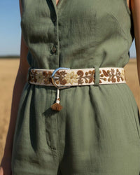 Embroidered Belt - Pilea