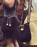 Bolso Wayuu Negro/Dorado - Grande