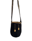 Bolso Wayuu Negro/Dorado - Grande