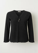 Bluse aus Baumwolle - Duría - Schwarz