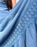 Luftiges Maxikleid - Tevetia - Hellblau