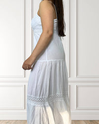 Airy maxi dress - Tevetia - White