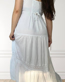 Airy maxi dress - Tevetia - White