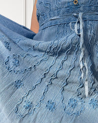 Vestido midi de verano - Chinchin - Azul claro