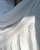 Airy maxi dress - Tevetia - White