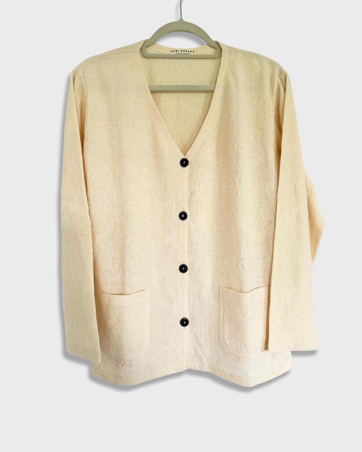 Chaqueta de algodón sin teñir - Abrazo - Beige