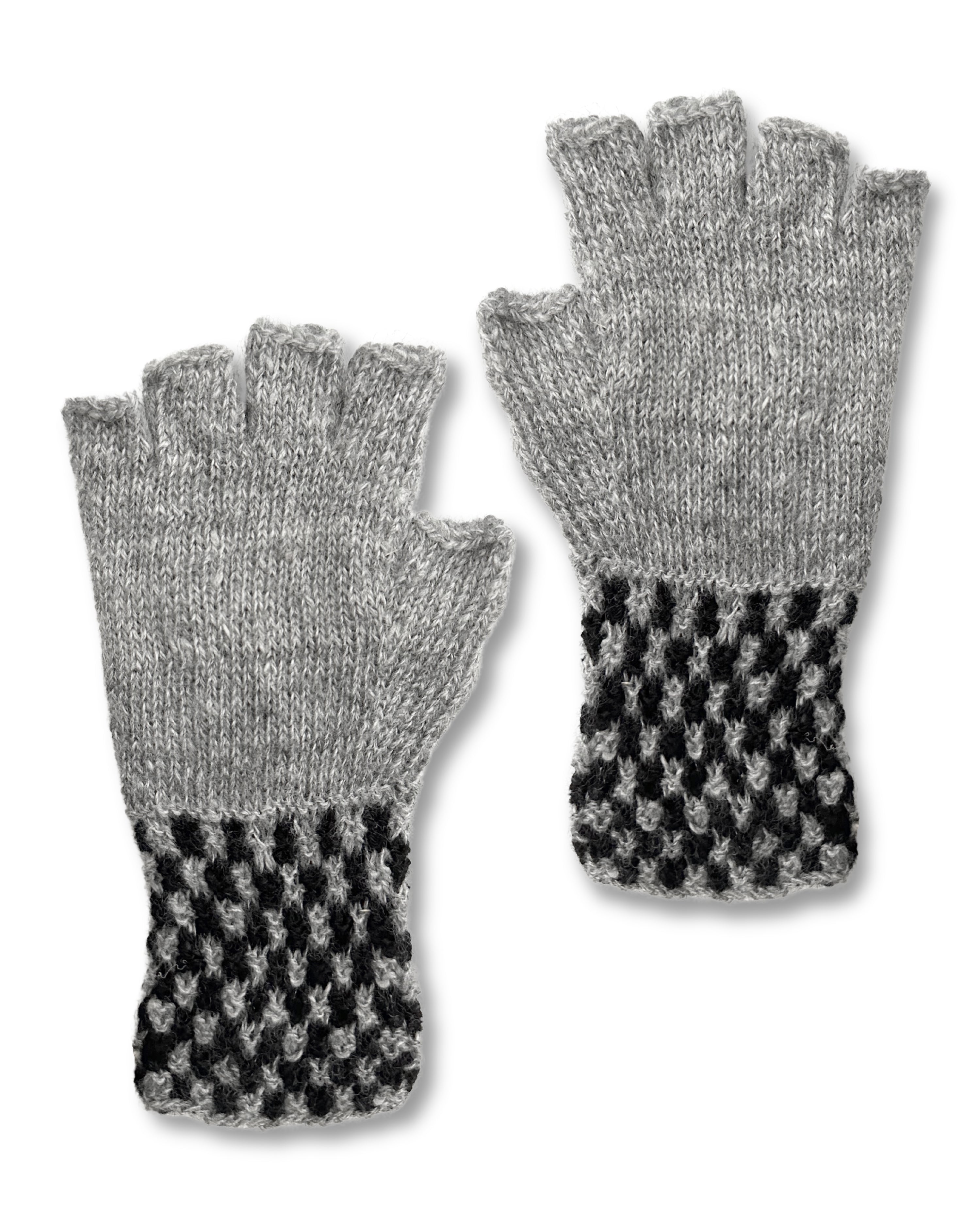 Baby Alpakahandstulpen - Trenzas - Grau