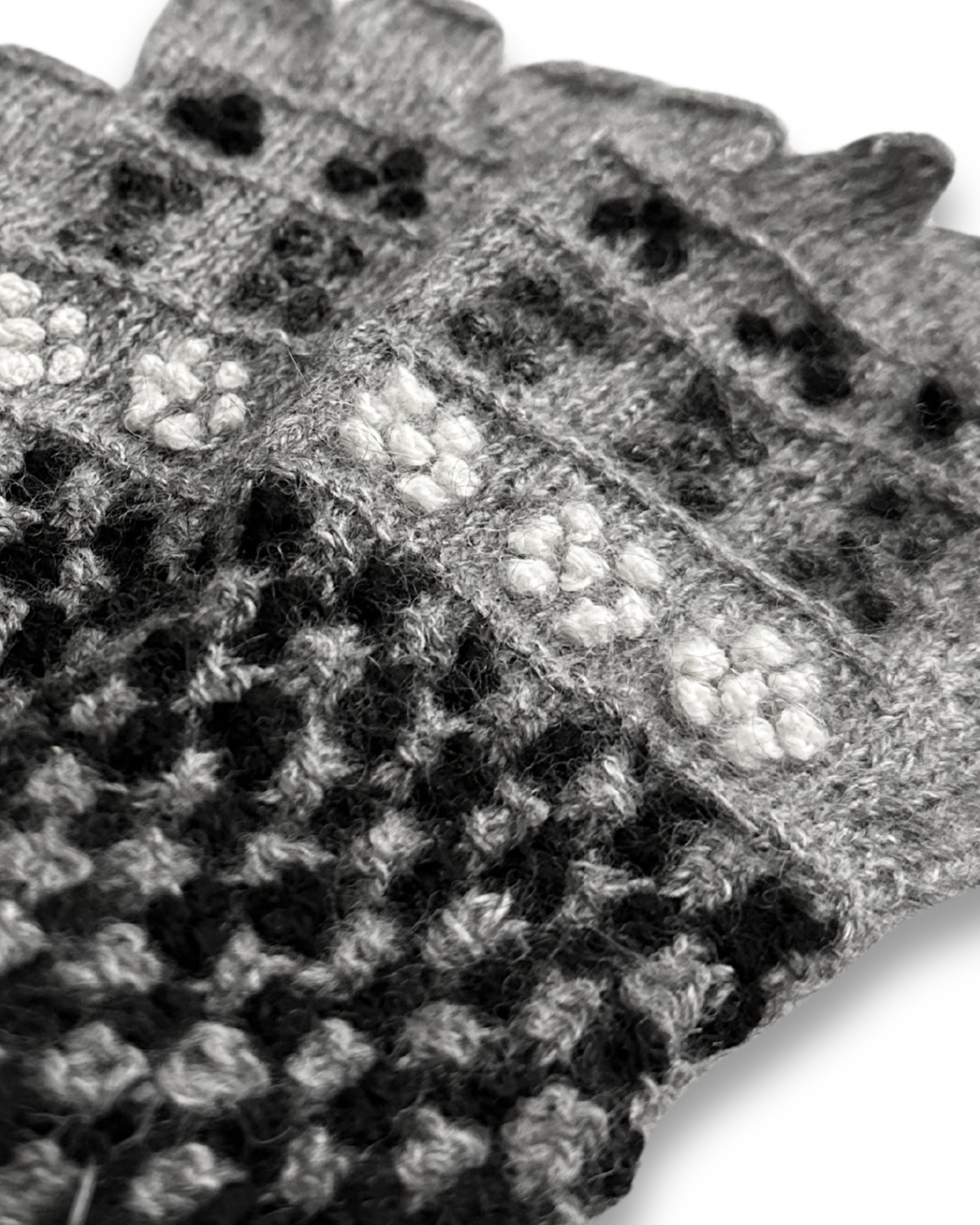 Baby Alpakahandstulpen - Trenzas - Grau