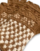 Baby Alpakahandstulpen - Trenzas - Kamelbraun