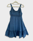 Short summer dress - Liana - dark blue