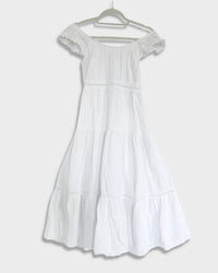 Vestido Carmen con hombros descubiertos - Katsura - Blanco