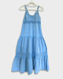 Luftiges Maxikleid - Tevetia - Hellblau