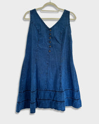 Vestido corto de verano - Ciprés - Azul oscuro