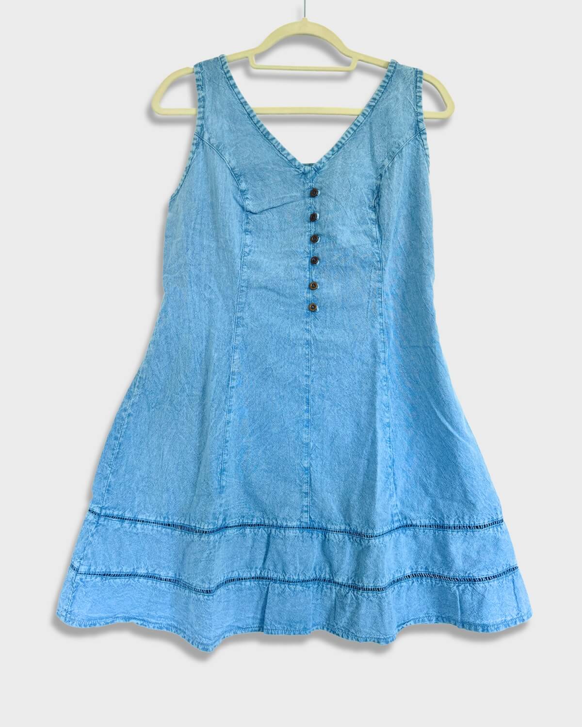 Vestido corto de verano - Ciprés - Azul claro