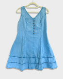 Vestido corto de verano - Ciprés - Azul claro
