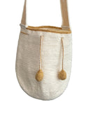 Wayuu Tasche Weiß / Gold - Medium