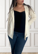 Chaqueta de algodón sin teñir - Abrazo - Beige