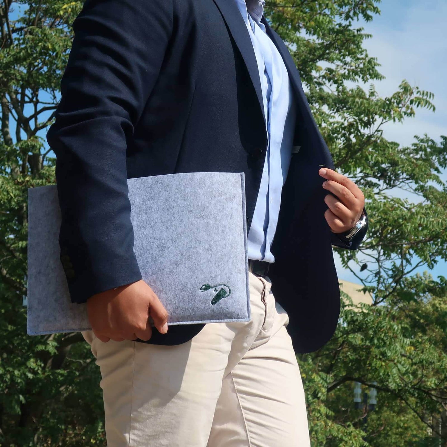 Funda de fieltro para portátiles Business - Gris