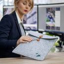Filzhülle für Laptop Travel - Grau