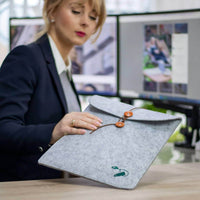 Filzhülle für Laptop Travel - Grau