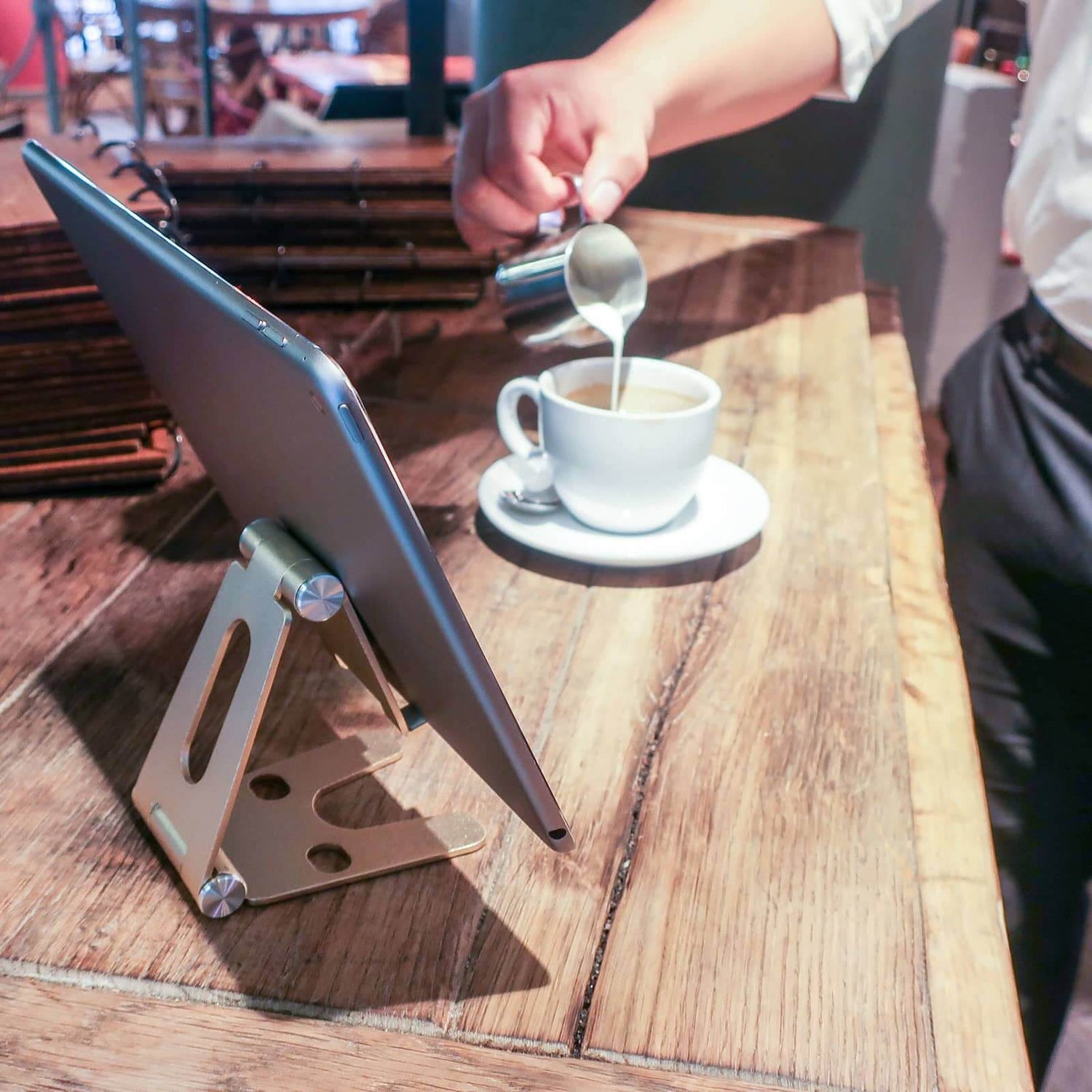 Soporte para móvil/tablet de aluminio - Premium - Diamond Rose